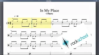 Download In My Place Rockschool Grade 4 Drums MP3