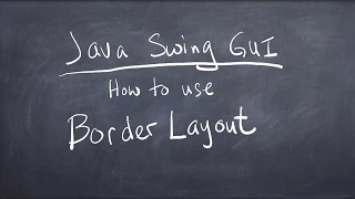 Java Swing GUI - How to use Border Layout