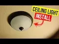 How To Install Ceiling Mount Light Fixture - Jonny DIY