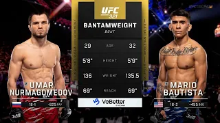 Umar Nurmagomedov vs Mario Bautista FULL FIGHT