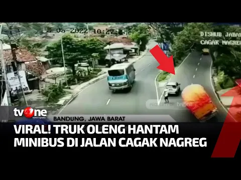 Selamat dari Maut, Detik-Detik Truk Seruduk Terios di Jalan Cagak Nagreg