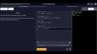 FreeCodeCamp - Python Project