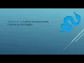 Python Fundamentals Free Course by Pluralsight