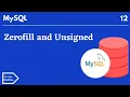 Zerofill and unsigned extra options of integer datatypes