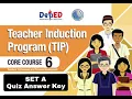 TIP Coursebook 6 SET A Quiz Answer Key Teacher Induction Program