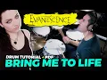 Download Lagu Bring me To Life (EVANESCENCE) Drum Tutorial + PDF