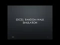 Microsoft Excel Simple Random Walk Simulation