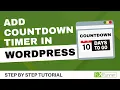 How To Add Countdown timer in elementor
