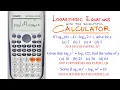 How to solve Logarithmic Equations with the Scientific Calculator FX-991ES