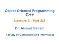 Object-Oriented Programming with C - Lecture 3 Part