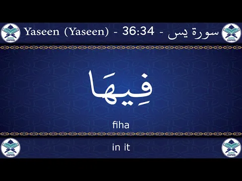 Download MP3 Learn Surah Ya-Sin Word By Word in English Translation + Arabic Transliteration