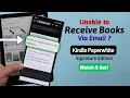 Fix - Email Books Not Received Kindle Paperwhite Signature Edition Add Approved Senders