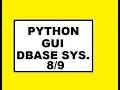 Python GUI Dbase Sys