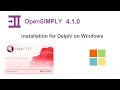 Installing OpenSIMPLY for Delphi on Windows