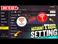 Account Basic Setting Full Details Free Fire Setting 2025