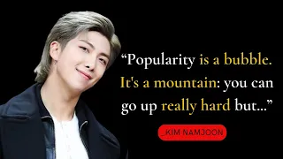 BTS Kim Namjoon RM - Motivational Quotes
