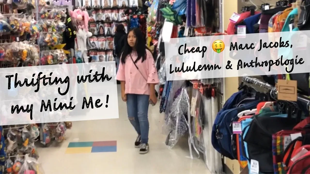THRIFTING WITH MY MINI ME | CHEAP$ MARC JACOBS, LULULEMON & ANTHROPOLOGIE