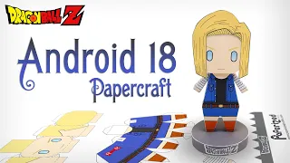 Dragon Ball Z Android 18 Paperized