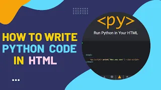 How To Use PyScript Run Python in Your HTML