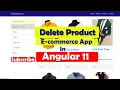 Angular 10 E-commerce project from scratch Ecommerce project from scratch Delete product in Angular