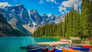 Wild Summer Canada in 4K HDR - Turquoise Lakes, Glaciers, Waterfalls & Real Nature Sounds - Ep 17