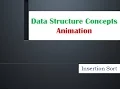INSERTION SORT ALGORIHTM ANIMATION Data Structure Concept using Animation