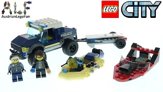 LEGO City 60272 Elite Police Boat Transport - Lego Speed Build Review   AustrianLegoFan