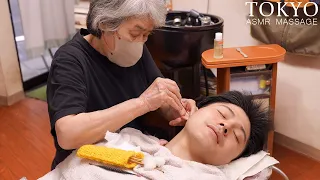 ASMR💈 床屋のお婆ちゃんの耳かき・お爺ちゃんのカット＆マッサージ