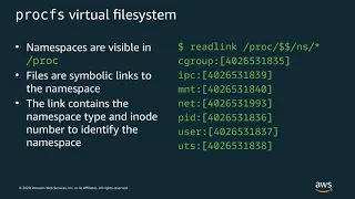 Linux Container Primitives cgroups namespaces and more