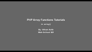 PHP Array Functions - 33 in