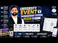 University Event Management System UEMS in PHP MySQL CS619 Complete Final Year Project