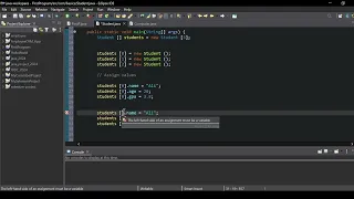 27 - Array of Objects in Java Storing Multiple Objects