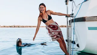 WILD Sailing Encounter: What SURROUNDED Our Boat Will Amaze You! // Teulu Tribe