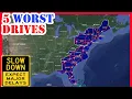 The Top 5 WORST Cities to Drive Through on the East Coast