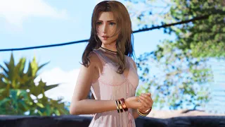 Aerith Tifa Funny Shower Scene in Final Fantasy 7 Rebirth