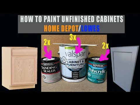 Download MP3 How to paint unfinished cabinets from home depot or lowes