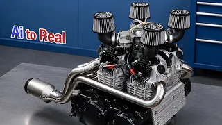 I Asked AI to Build a Square Four Engine… Then I Made It Real