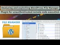 WordPress File Manager Plugin Exploit CVE-2020-25213
