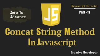 Concat Method Javascript Javascript Tutorial