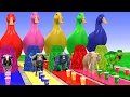 Download Lagu Long Slide Game With Cow Elephant Gorilla Hippopotamus Tiger 3d Animal Game Funny 3d Animals