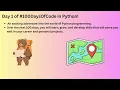 Day 1 of 100 Days of Code in Python