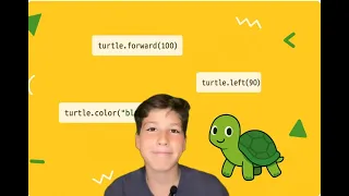 Python Turtle Drawing for Kids Lesson 1 - Create with Code Learn to Hack and Code