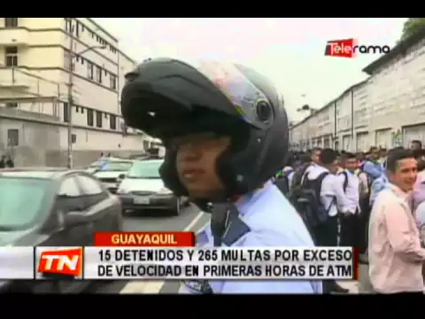 15 detenidos y 256 multas por exceso de velocidad en primeras horas de ATM