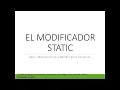 5 Modificador Static
