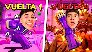 Cada VUELTA se hace MÁS DIFÍCIL en Escapa Del Teclado! (Roblox)