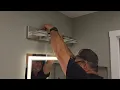 Stop Bad Mirror Lighting Dimmable Brushed Nickel LED Vanity Light Fixtures Modern Wall Mount