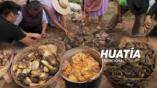 Haciendo HUATÍA EN EL CAMPO - comida hecha BAJO LA TIERRA