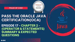 Java Certification-OCA Operator Statements - Summary Expected Questions