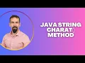 Java String charAt Method - Get a Character at a Specific Index