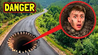 POKUD UVIDÍTE TUTO DÍRU NA SILNICI… UTEČTE !! Reálný Život!